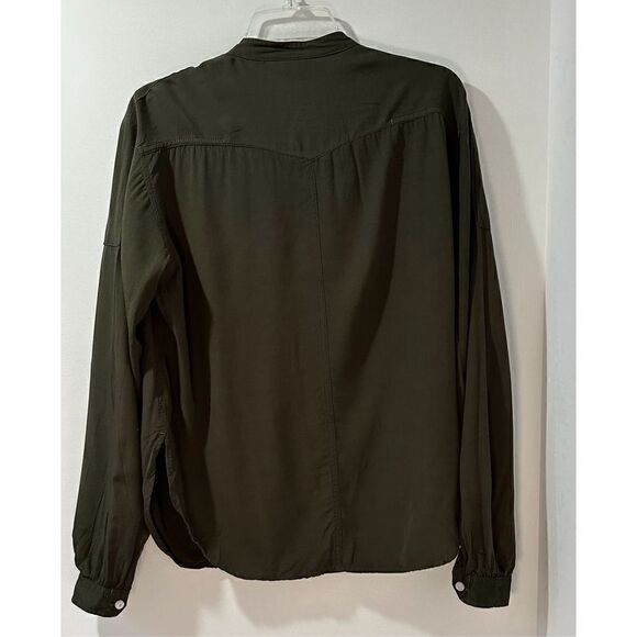 G-Star Raw women’s olive green long sleeve pullover shirt size Large #25-0668 - Picture 2 of 7